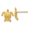 14k Sea Turtle Post Earrings