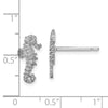 Gold Seahorse Post Earrings