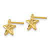 Gold Starfish Post Earrings