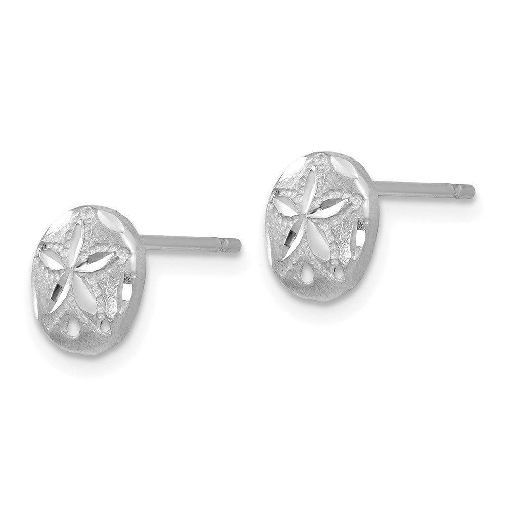Gold Sand Dollar Post Earrings