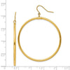 14k Tube Hoop Dangle Earrings