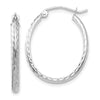2.5mm Gold Diamond-cut Tube Hoop Earrings