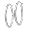 2.5mm Gold Diamond-cut Tube Hoop Earrings