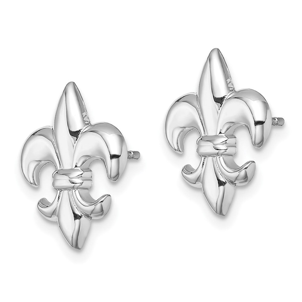 Gold Fleur de lis Post Earrings