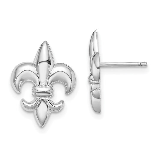 Gold Fleur de lis Post Earrings