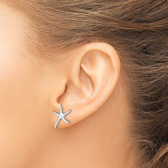 Gold Starfish Post Earrings