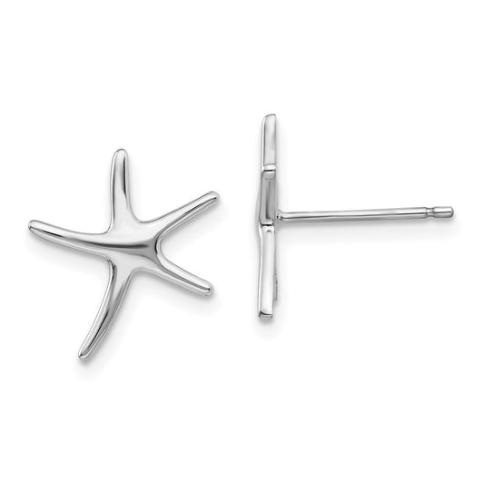 Gold Starfish Post Earrings