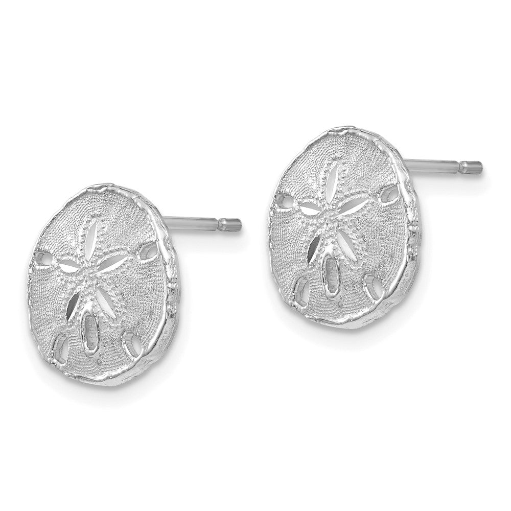 Gold Sand Dollar Earrings