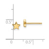 Gold Star Post Earrings
