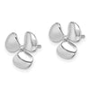 Gold Propeller Post Earrings