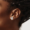Gold Propeller Post Earrings