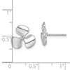 Gold Propeller Post Earrings