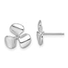 Gold Propeller Post Earrings