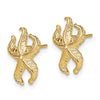 14K Starfish Post Earrings