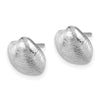 Gold Clam Shell Post Earrings