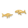 14K Mini Humpback Whale Post Earrings