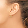 Gold Basket Post Earrings