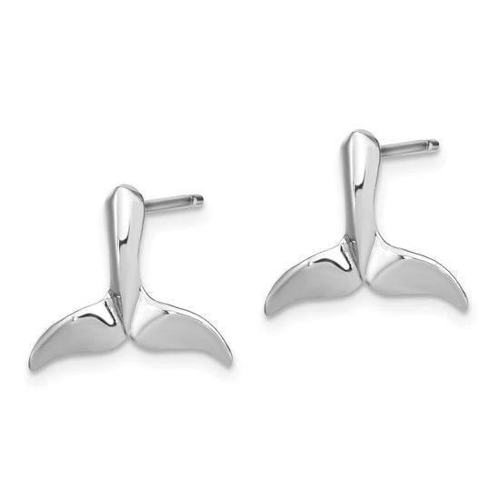 Gold Whale Tail Post Earrings