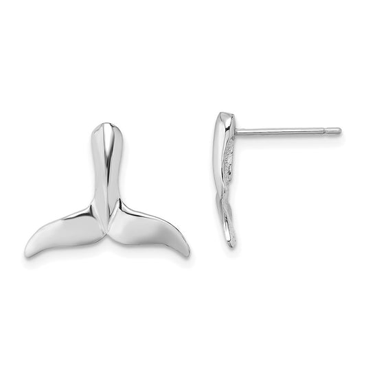Gold Whale Tail Post Earrings