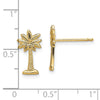 14K Palmetto Palm Tree Post Earrings