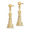 14K Cape Hatteras Lighthouse Earrings