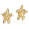 Gold Starfish Post Earrings