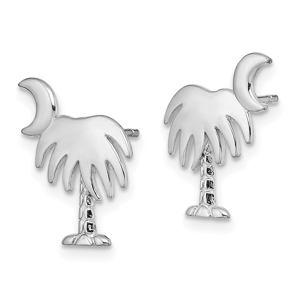 Gold Palm Tree Post Earrings