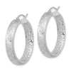 Gold Satin and D/C Round Hoop Earrings