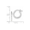 Gold Diamond-cut Knife Edge Hoop Earrings