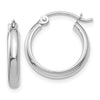 Gold Half-round Tube Hoop Earrings