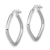 Gold Polished Square Shape Hoop Earrings