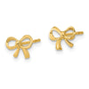 14k Polished Bow Post Earrings