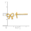 14k Polished Bow Post Earrings