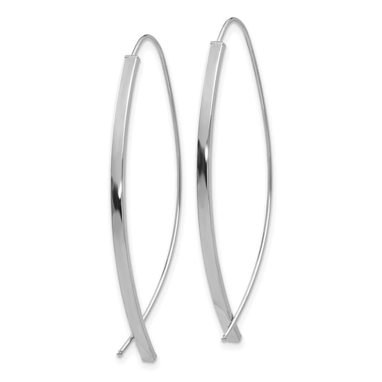 Gold Bar Theader Earrings