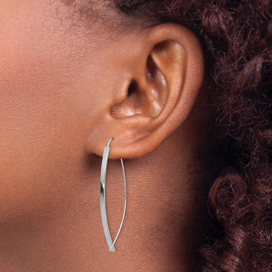 Gold Bar Theader Earrings
