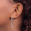 14k White Gold 1.75mm Square Tube Wire Threader Earrings
