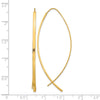 Gold Bar Threader Earrings