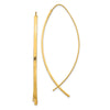 14k 1.75mm Square Tube Wire Threader Earrings