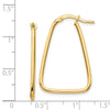 14k 1.5mm Polished Triangle Dangle Hoop Earrings