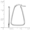 1.5mm Gold Polished Triangle Hoop Earrings