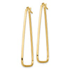 1.5mm Gold Polished Triangle Hoop Earrings