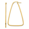1.5mm Gold Polished Triangle Hoop Earrings