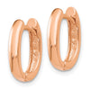 Gold Oval Hinged Hoop Earrings