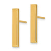 14k Polished 3x20mm Bar Post Earrings