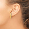 Gold Curved Bar Post Earrings