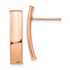 Gold Curved Bar Post Earrings