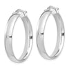 5mm Gold Half Round Tube Hoop Earrings