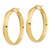 14k 5x38mm High Polished Tube Hoop Earrings