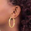 14k 5x44mm High Polished Tube Hoop Earrings