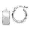 7mm Gold Tube Hoop Earrings